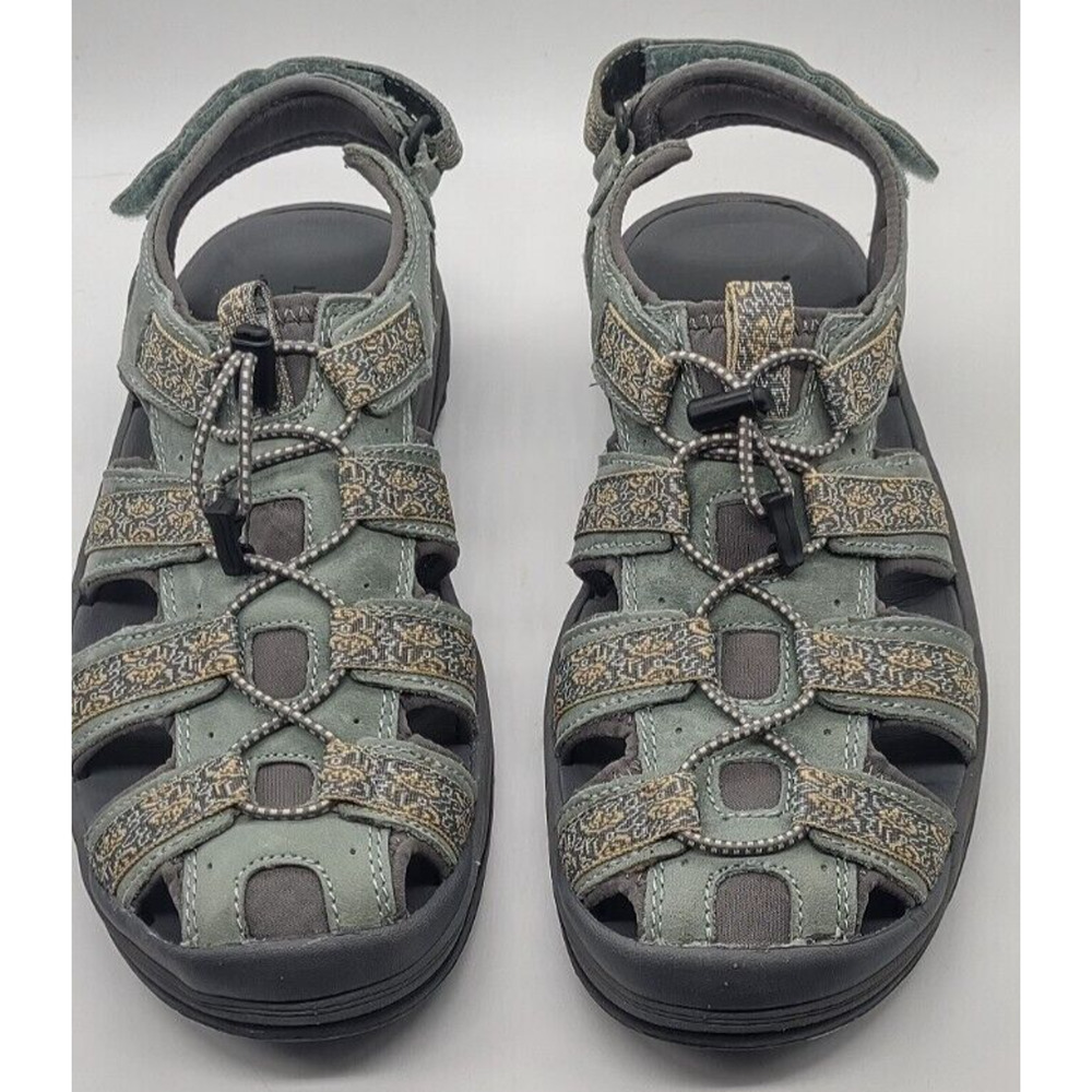 LL Bean Sport River Sandals Hiking Trail Water Shoes Women's Size 10 M Teal